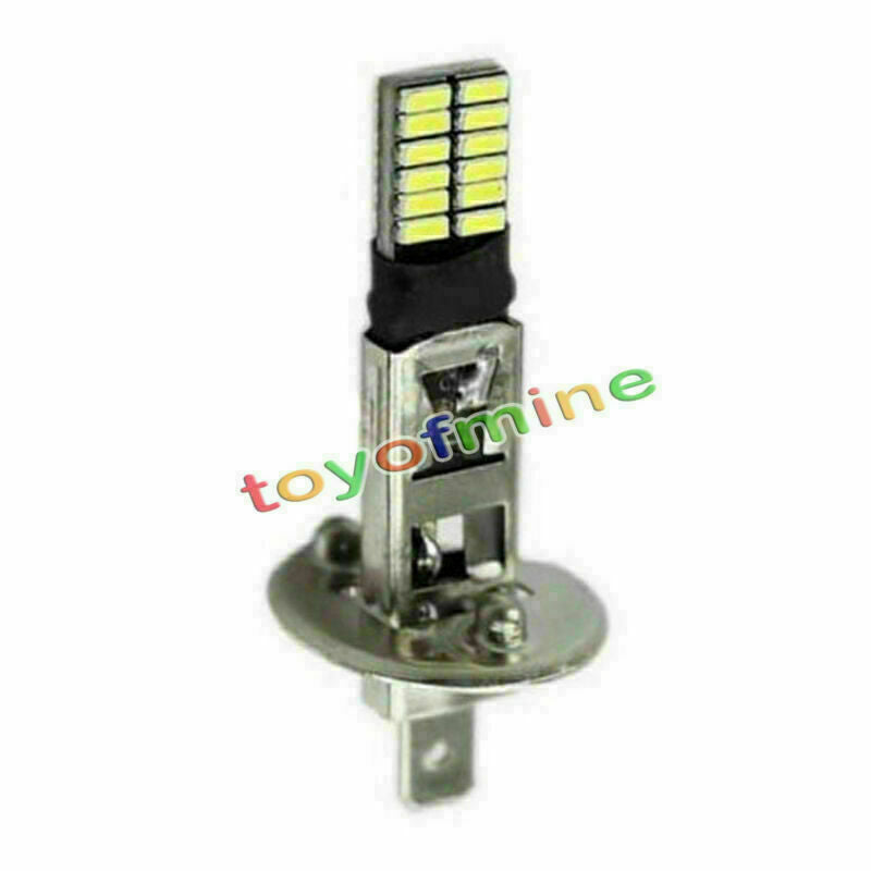 6500K HID Xenon White 24-SMD H1 LED Replacement Bulbs For Fog Lights Driving DRL