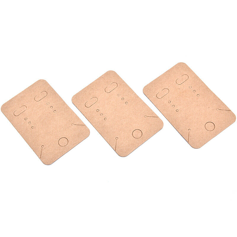 100x  Earrings Necklace Holder Display Cards Jewelry Display Kraft Cards LabBDA