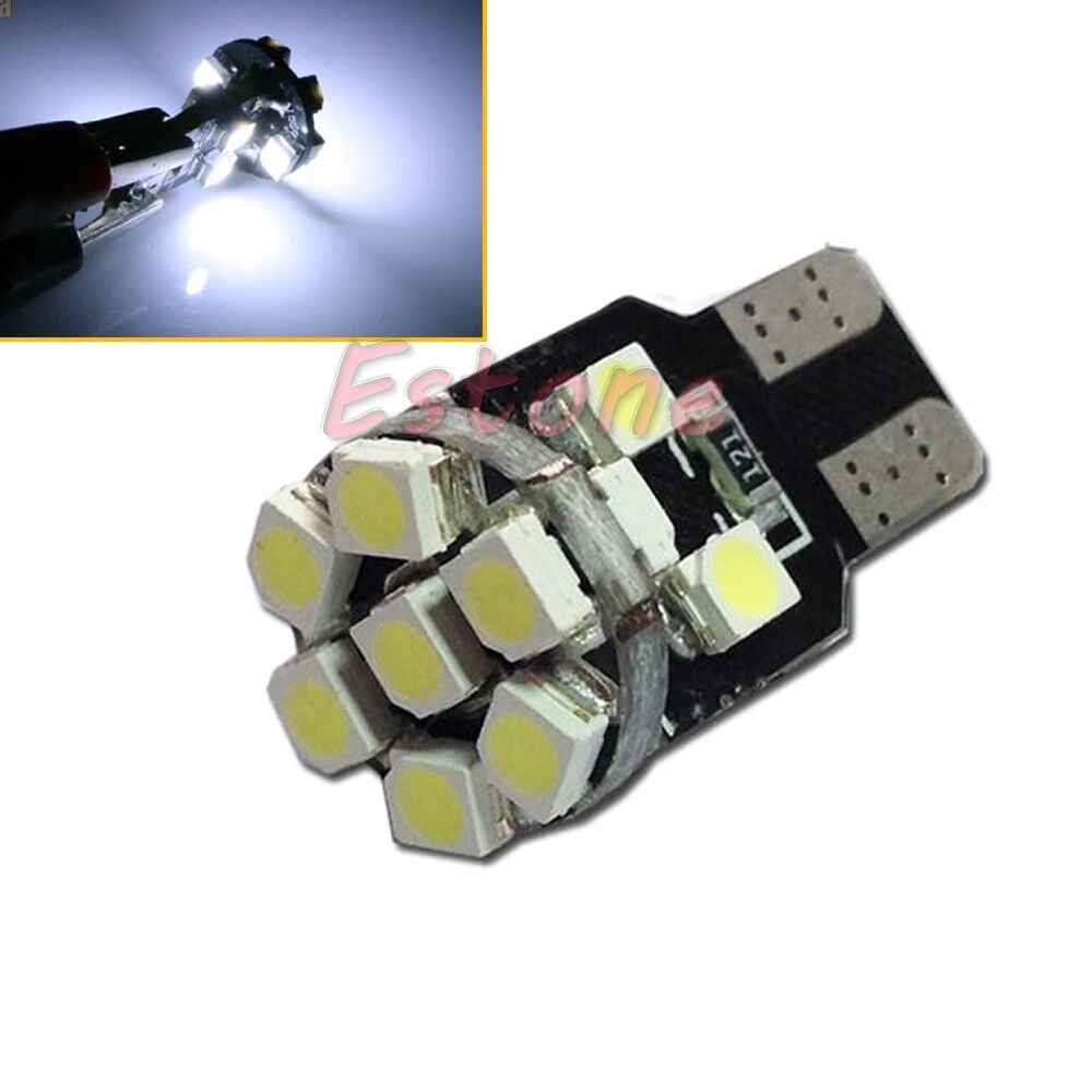 2x Xenon White T10 13-SMD LED 194 168 W5W 360° Bulb Car License Plate Light 12V