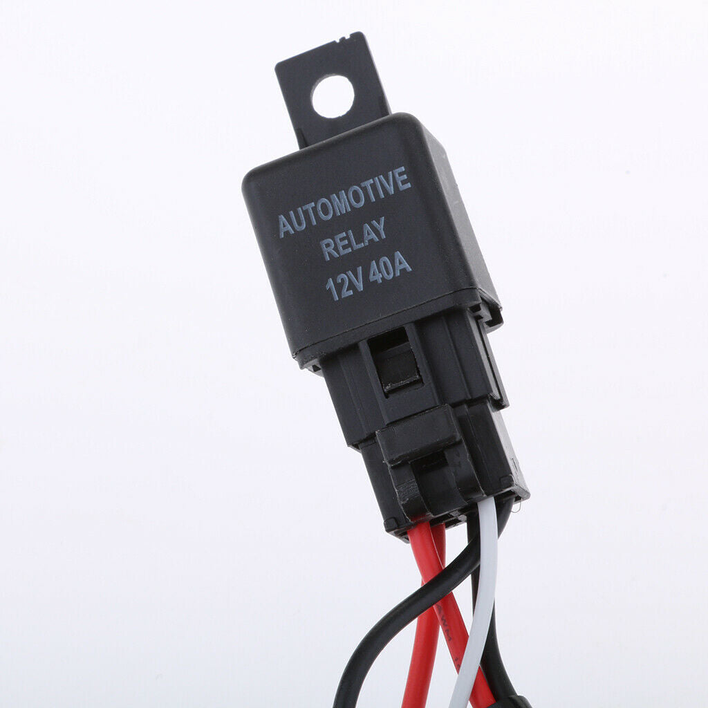 40A 12V LED Work Light Bar Wiring Harness Relay Loom Kit