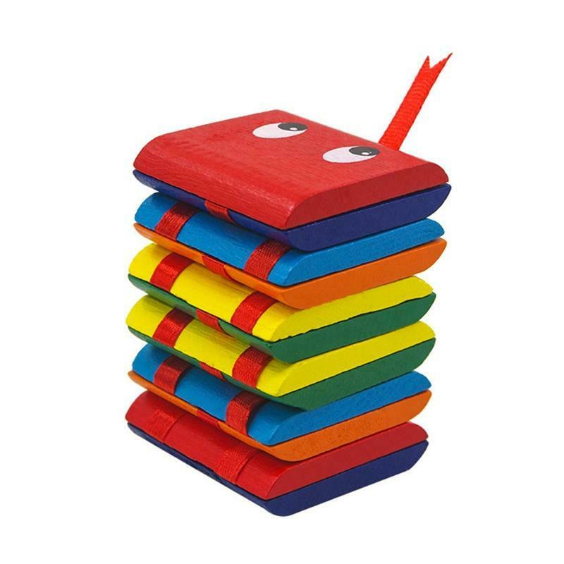 Colorful Flip Wooden Ladder Change Visual Illusion for Kids and Adults