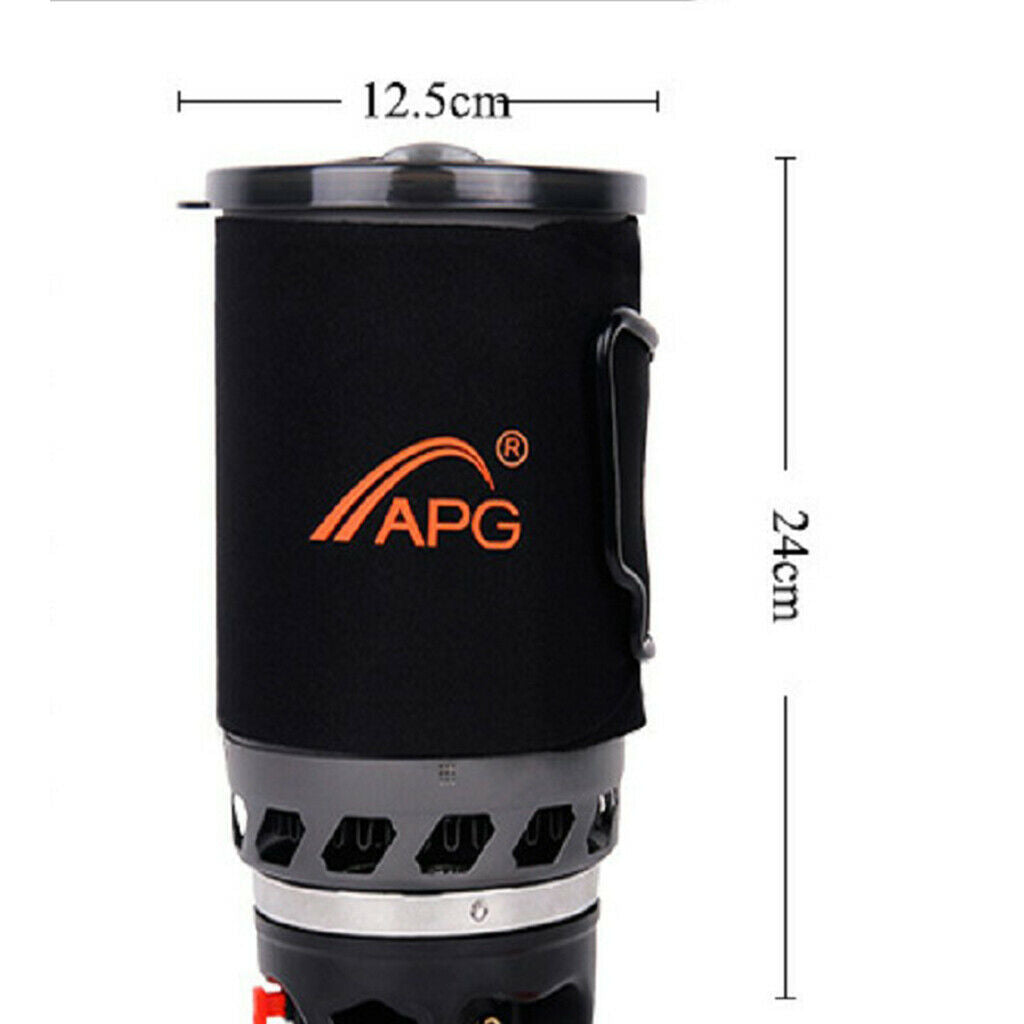 Portable Camping Gas Stove System Ultralight Gray for Hiking Backpacking Fishing