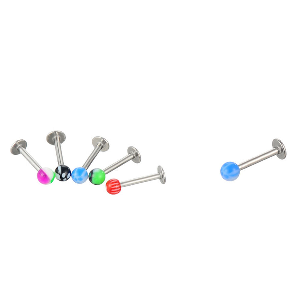 105Pcs Bluk Mixed Body Piercing Jewelry Lip Eyebrow Belly Navel Tongue Bar R Rf