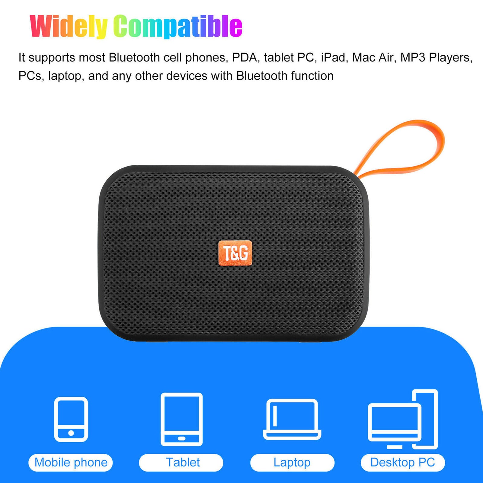 Portable Bluetooth Speaker Wireless Outdoor Stereo Bass USB/TF/FM MP3 Radio LOUD