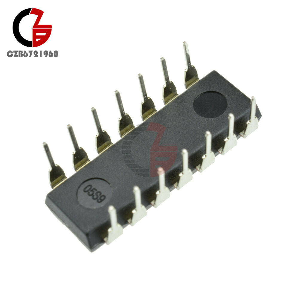 100pcs 74HC00 SN74HC00N Quad 2-Input NAND Gate IC 14-DIP DIP-14P Chip IC