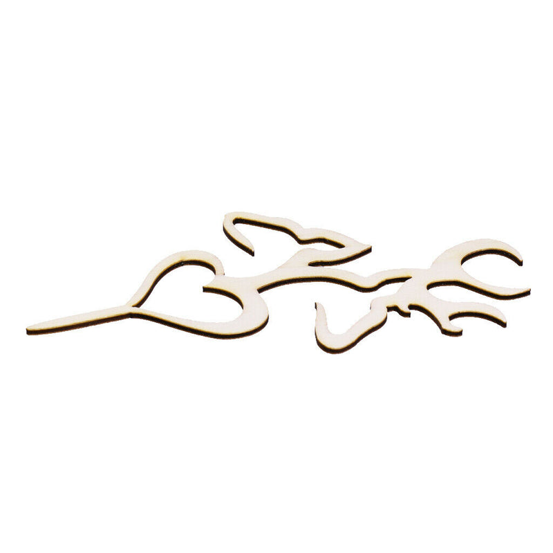 Love Heart Wooden Cake Topper Sticks Wedding Party Cake Decor Photo Prop