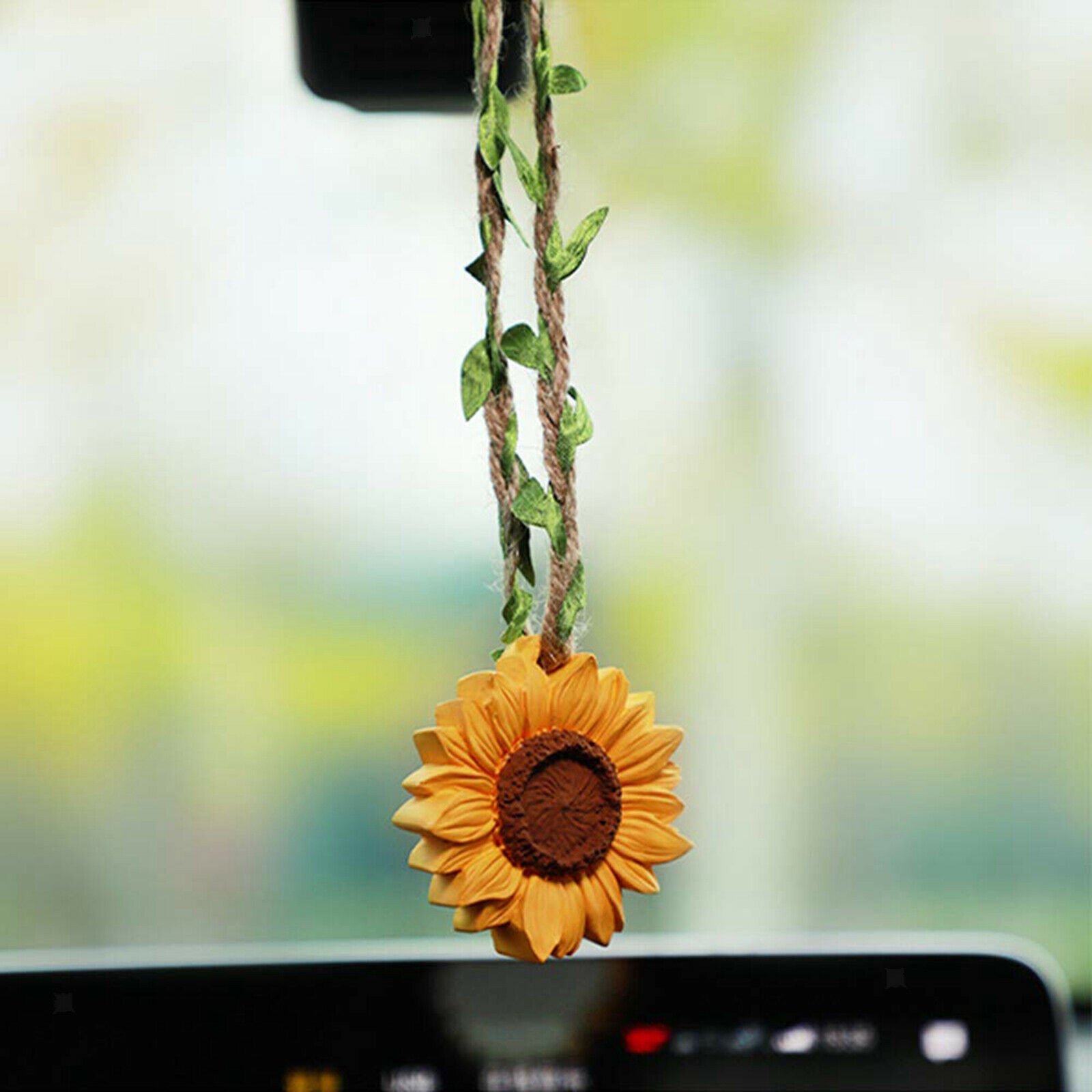Car Rearview Mirror Charms Pendant Hanging Ornament Fragrance Oil Diffuser
