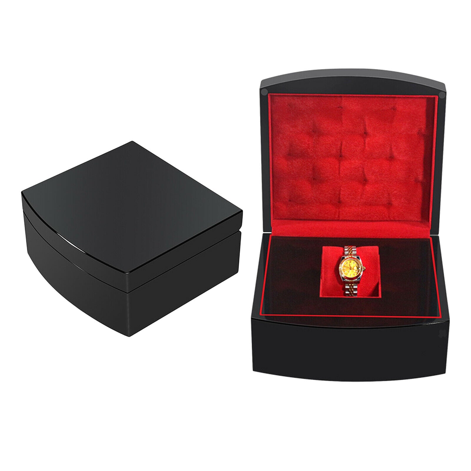 Stylish Piano Wood Watch Case for Display Proposal Wedding Gift Collector