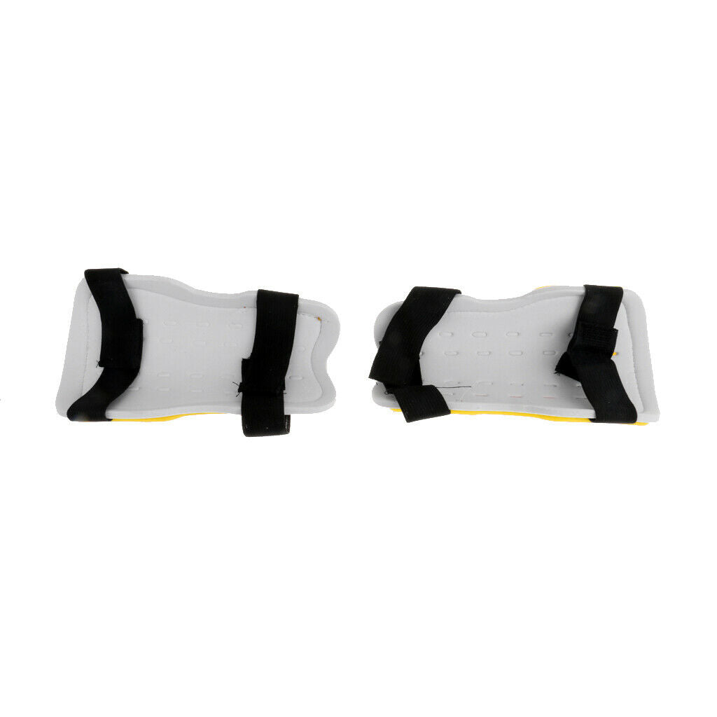 1 Pair Soccer Football Shin Pads Guards Sports Leg Protector Youth Yellow