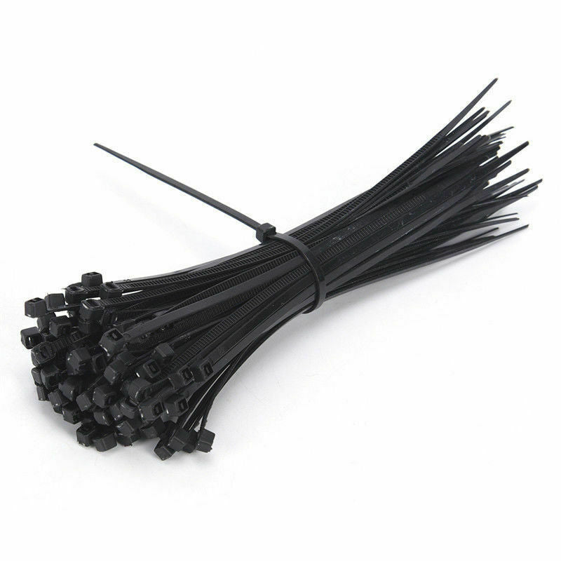 100pc Self locking Nylon Cable Wire Zip Tie Cord Strap 2.5x100mm Black