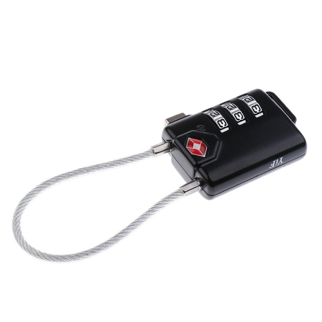 Portable 3 Digit Combination Padlock Password Lock for Suitcase Backpack