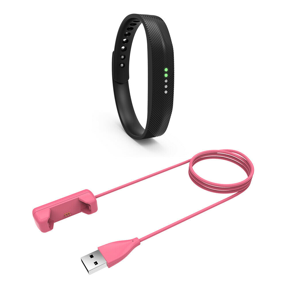 Replacement USB Charger for  Flex 2 Tracker Wristband Cable 1m Pink