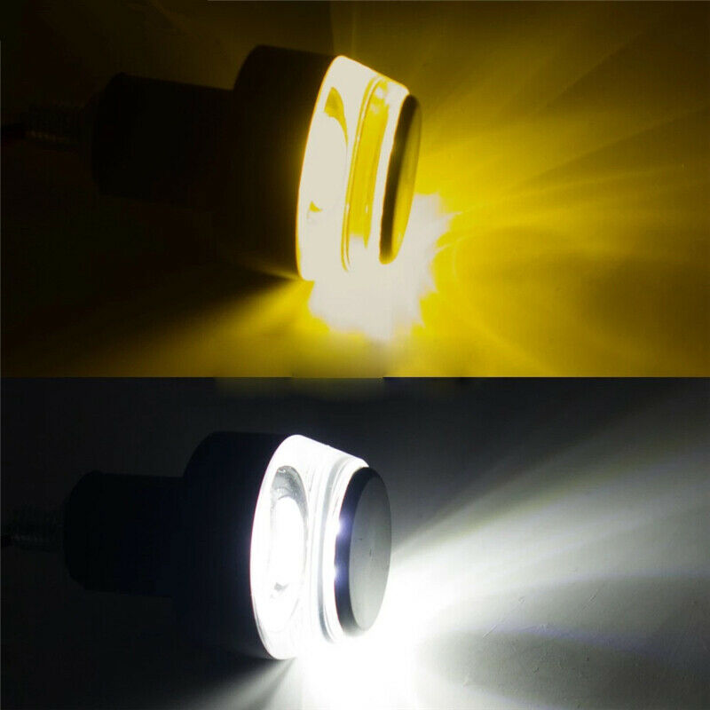 â€‹7/8" Handlebar Motorcycle Scooter Folding LED Light Bar End Reversing Mirrors
