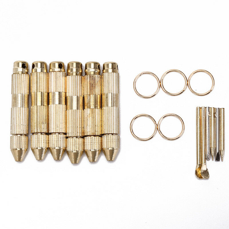 5pcs easy carry outdoor camping brass toothpick multi-functional ear tools DEAU