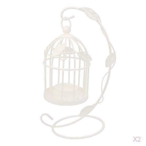 Wedding Birdcage Hanging Stands Candleholder Tealight Candleholder White