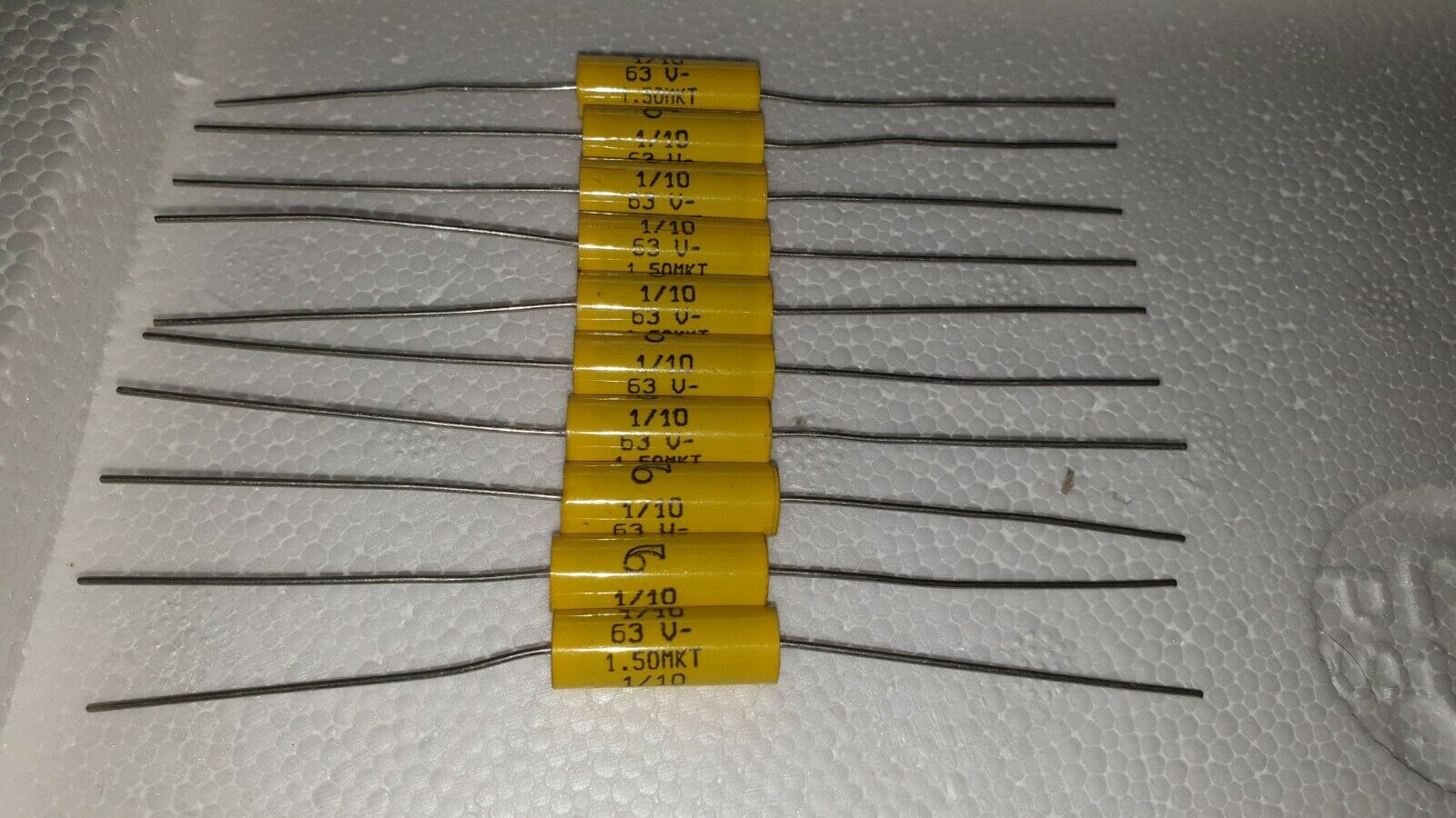 10PCS NOS ARCOTRONICS 1uF 63V 10% HI END AX TUBE AMP AUDIO MKT CAPS FOR AUDIO !