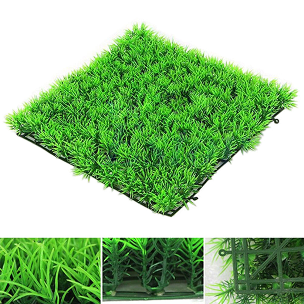 Artificial Water Aquatic Green Grass Plant Lawn Aquarium Fish Tank Landsca.l8