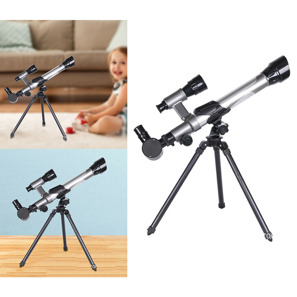 Children Astronomy Reflector Telescope w/ Tripod Compact Gift for Kids