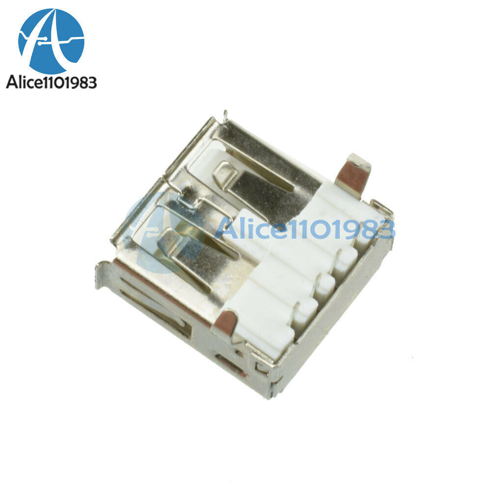 20PCS USB Type A Female Socket A/F 90 degree Female Socket Connector