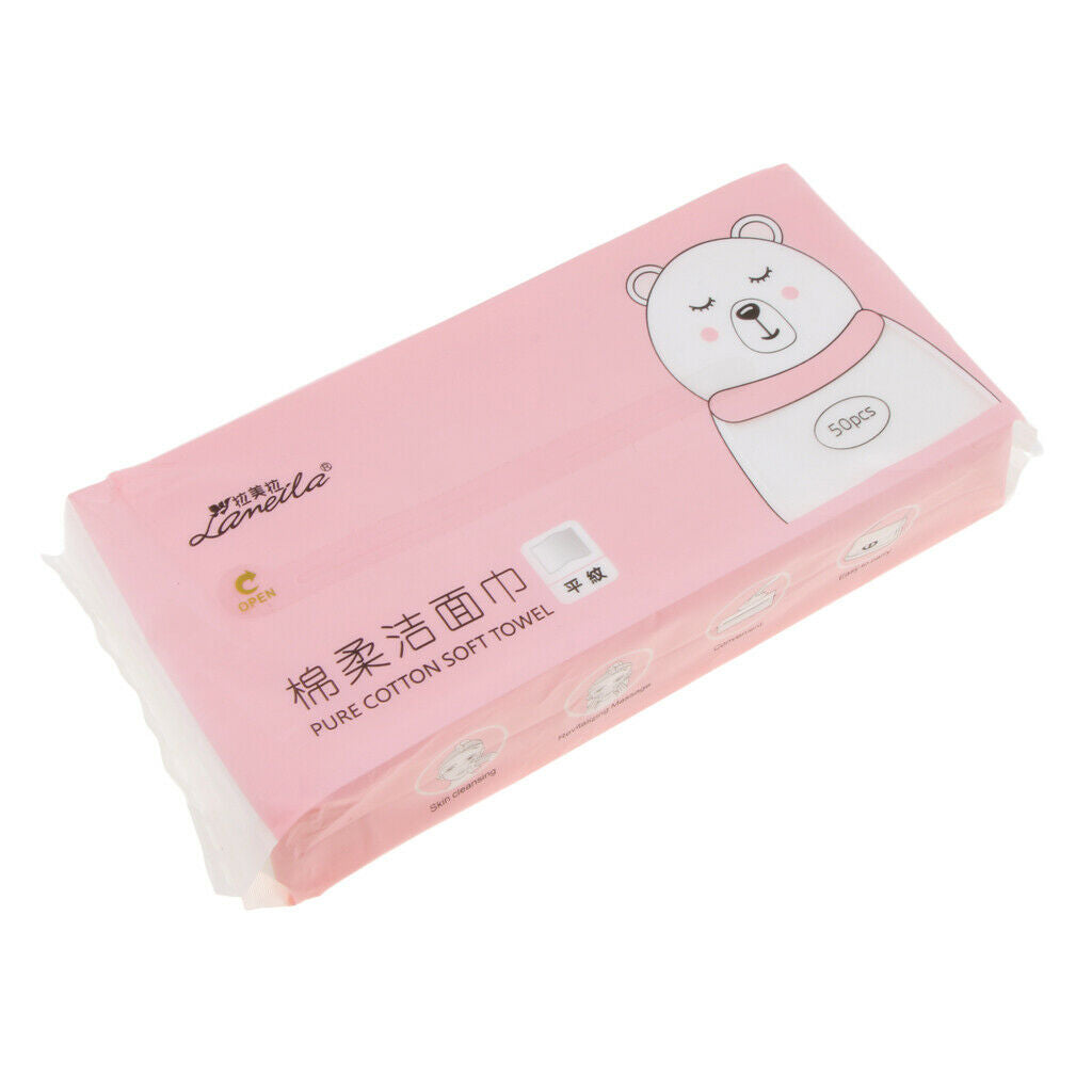 Makeup Facial Soft Cut Cotton Pads 20x20 Cm 50 Sheets