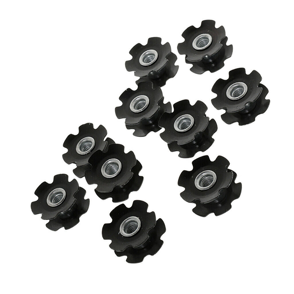 10x Bike Cycling  Metal Headset Star Nut Accessories For Forks 1-1/8"