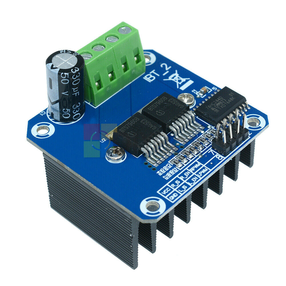 Double BTS7960B DC Stepper Motor Driver H-Bridge PWM  43A For Arduino Smart Car