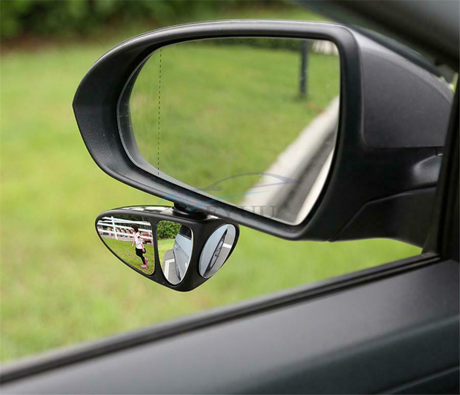 1PC Universal Car Main Driving Side Blind Spot Rearview Mirror 360° Wide Angle