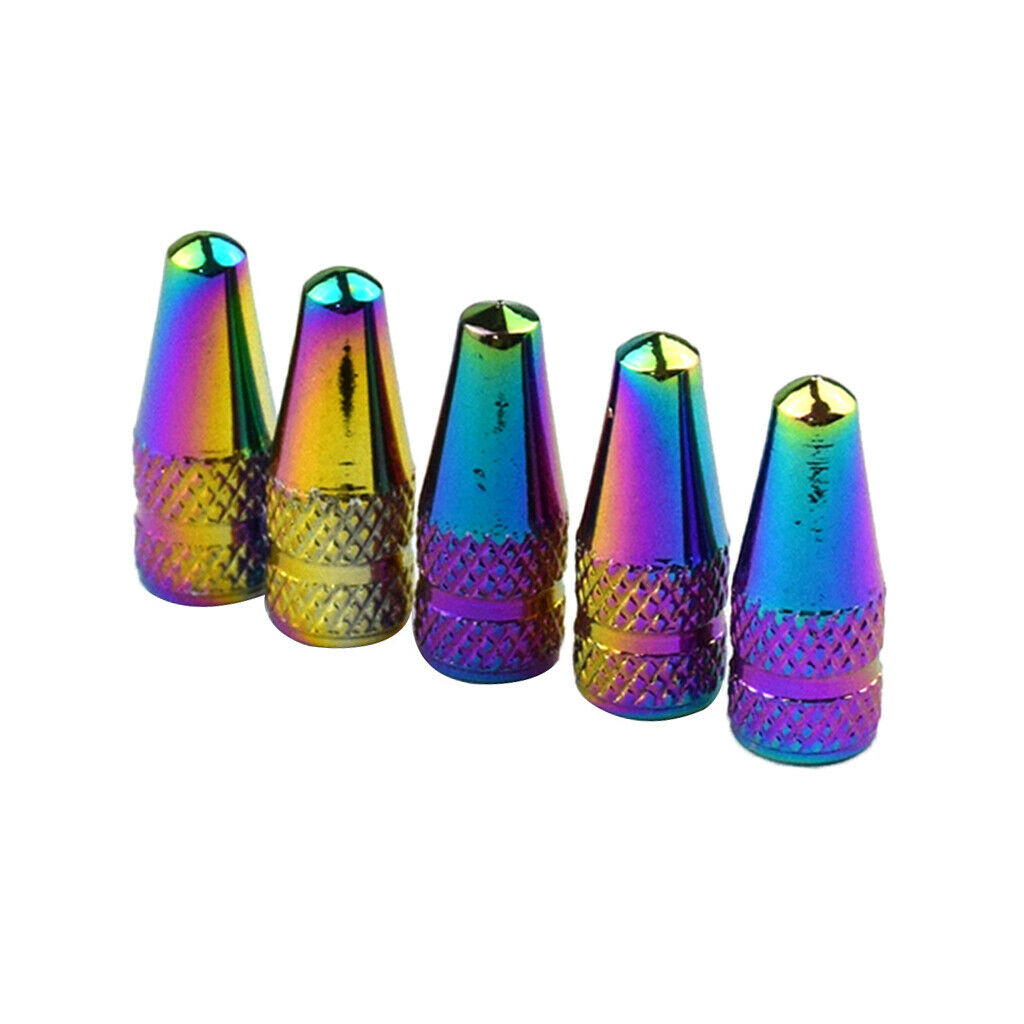 Improving Air Loss Rainbow Color Tire Valve Caps for Motorcycles Bicycles Car