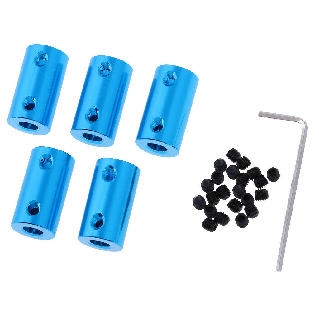 5x RC Car Plane Models Accessory Motor Shaft Coupling Coupler Sleeve Adapter 6mm