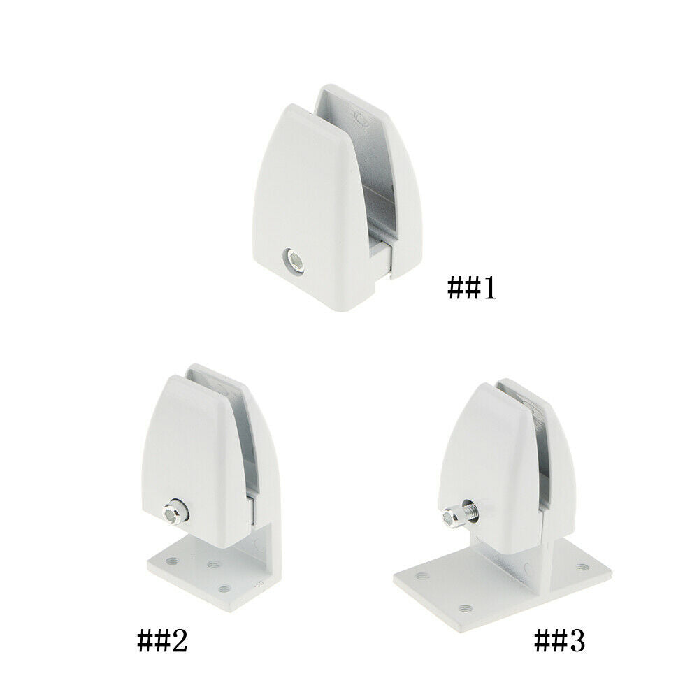 2x Aluminum Alloy Office Desktop Panel Screen Partition Clamp Clip Holders