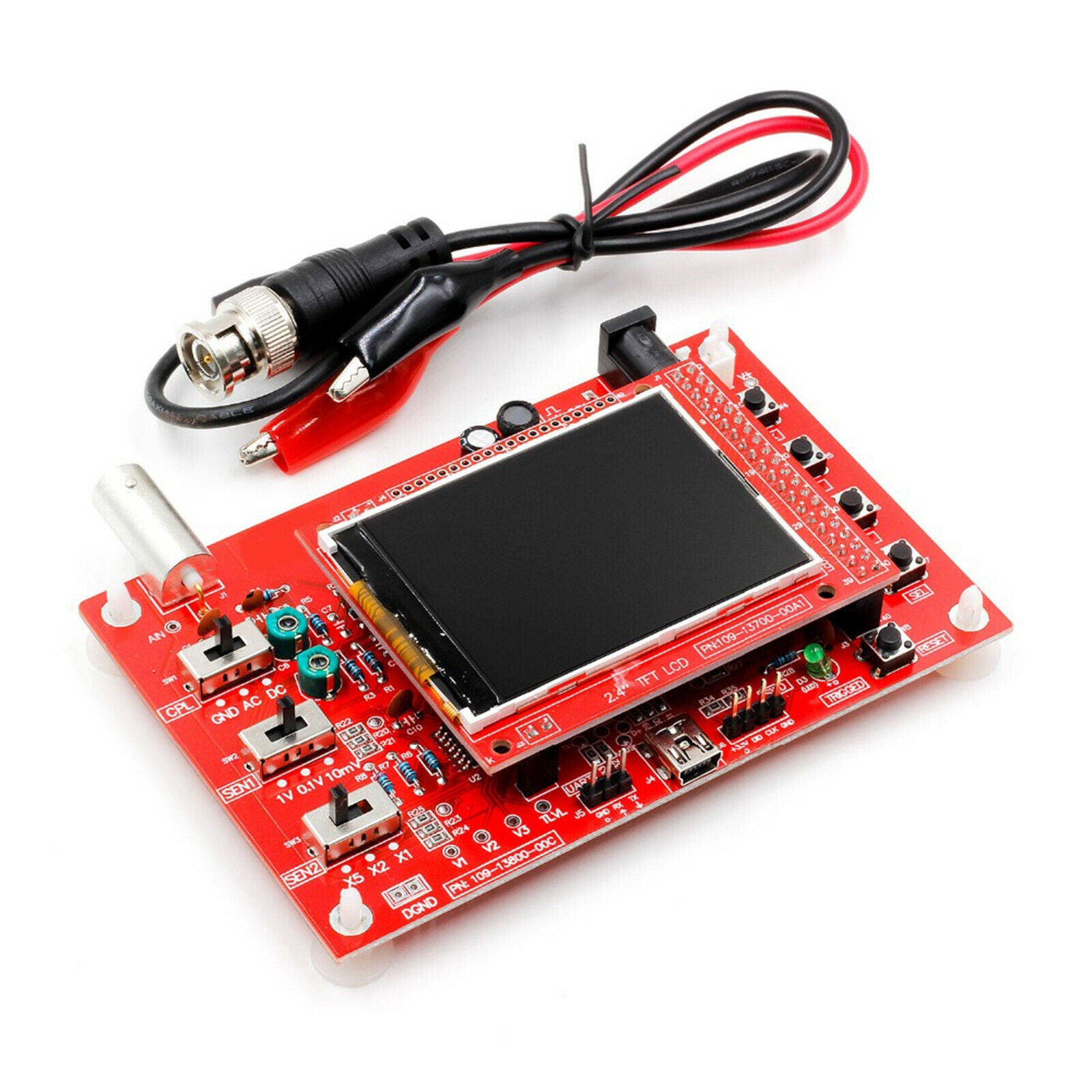 Cover SMD Kits Digtal Oscilloscope Open Source 1Msps with Probe Learning