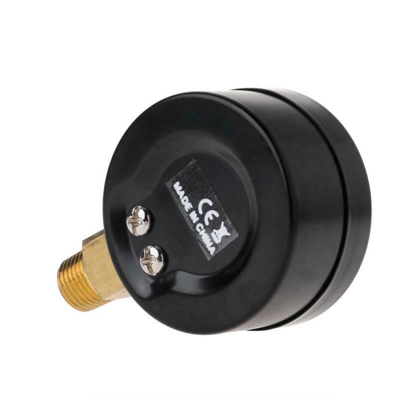 Vacuum Pressure Gauge Mini Dial Air Pressure Meter Double Scale BAR inHg 1/4"NPT