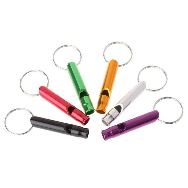 Pet Training Whistle Dogs Puppy Sound Portable Flute Aluminum Alloy Random Color