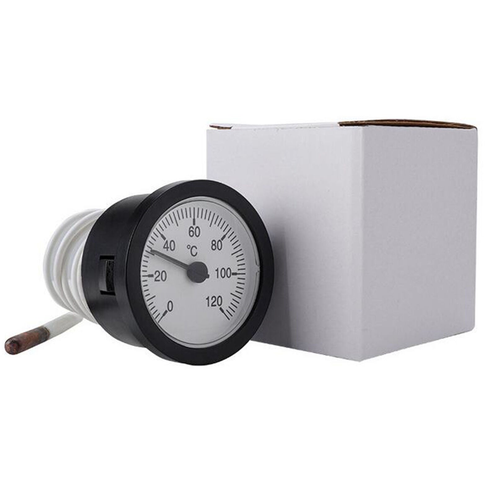 Dial Thermometer Capillary Temperature Gauge 0-120℃ water & oil with Sensor 1m