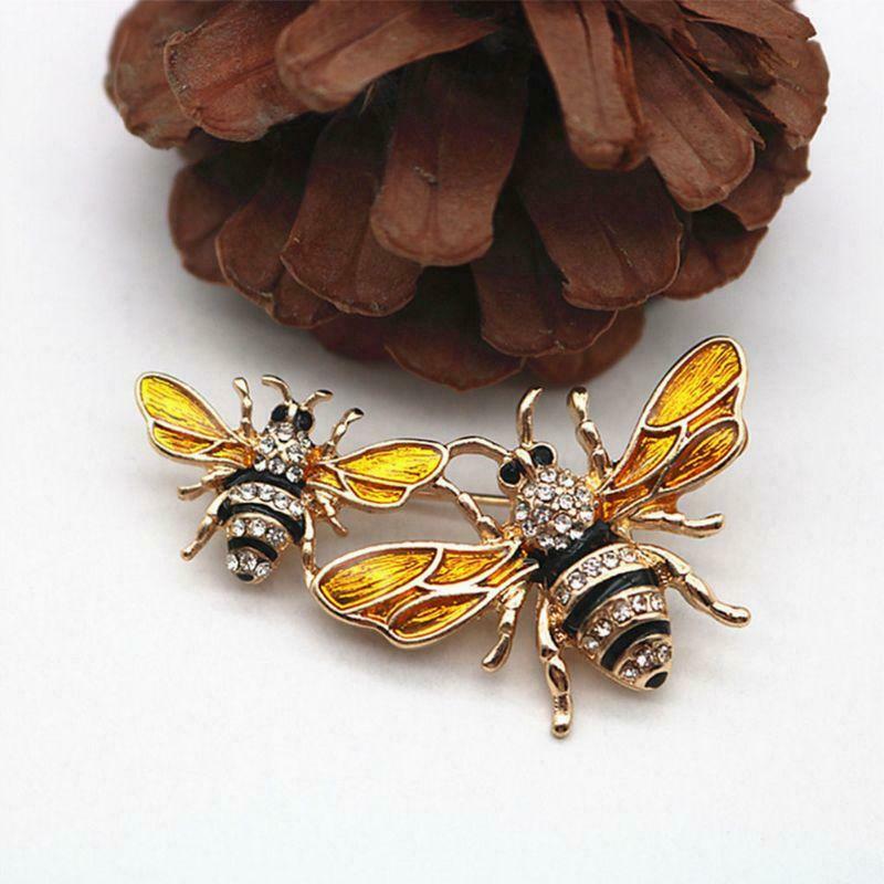 Bee Brooch Enamel Corsage Decoration Jewelry Exquisite Luxury Insect Pins Badge