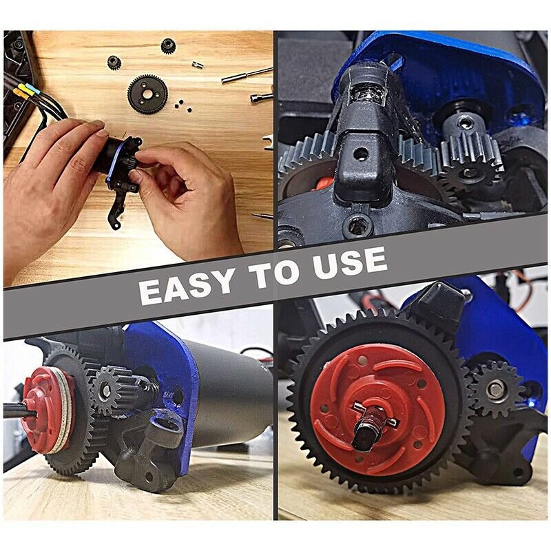 Metal Spur 54T Gear with 15T/17T/19T Pinions for Traxxas Slash 4X4 Stampede P5Y4
