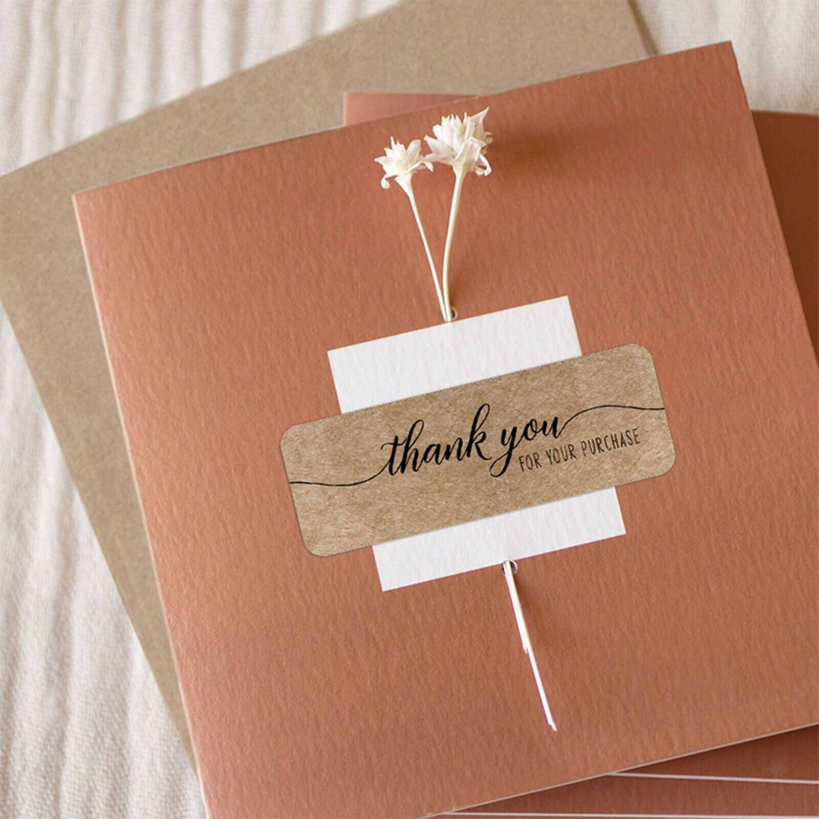 3 Rolls 120 Pieces Thank You Stickers Labels for Small Business, Packaging,