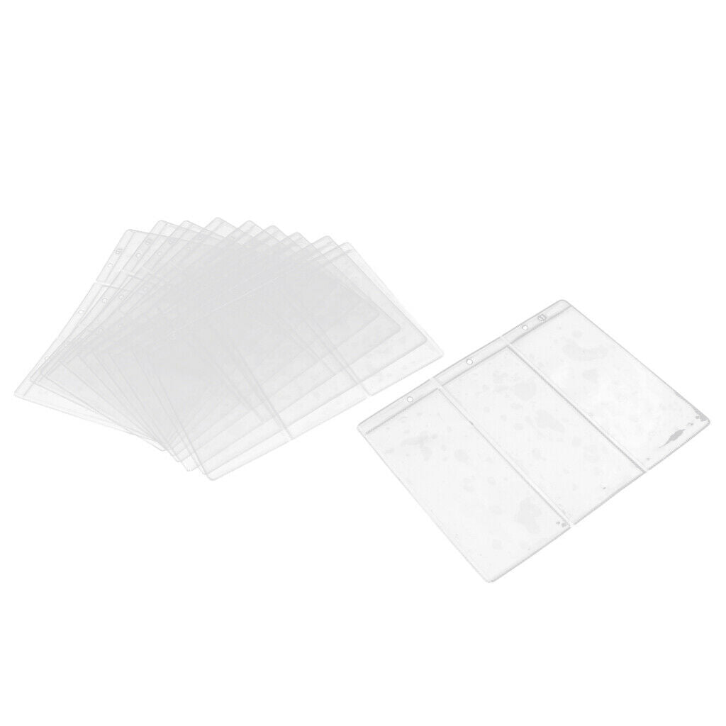 20pcs Currency Paper Money 3 Pocket Holder Album Pages Sleeves Protector