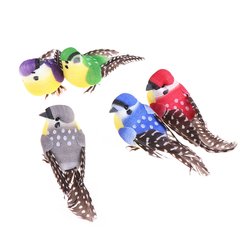 1X Birds Simulation Artificial Feather Doves Feather Park Mall Ornamen.l8