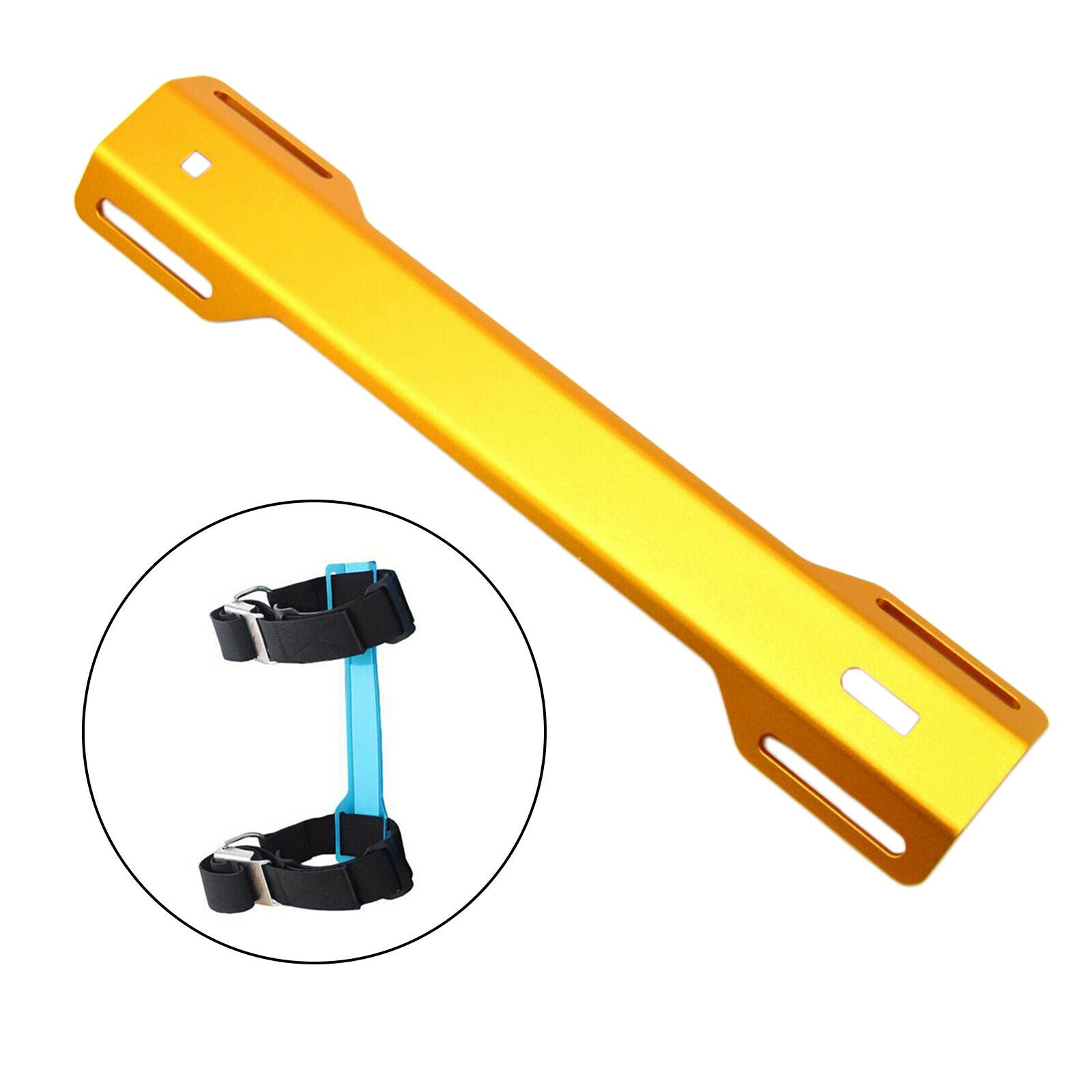 Scuba Diving Tank Adapter (STA) for Scuba Diving Backplate Practical Yellow