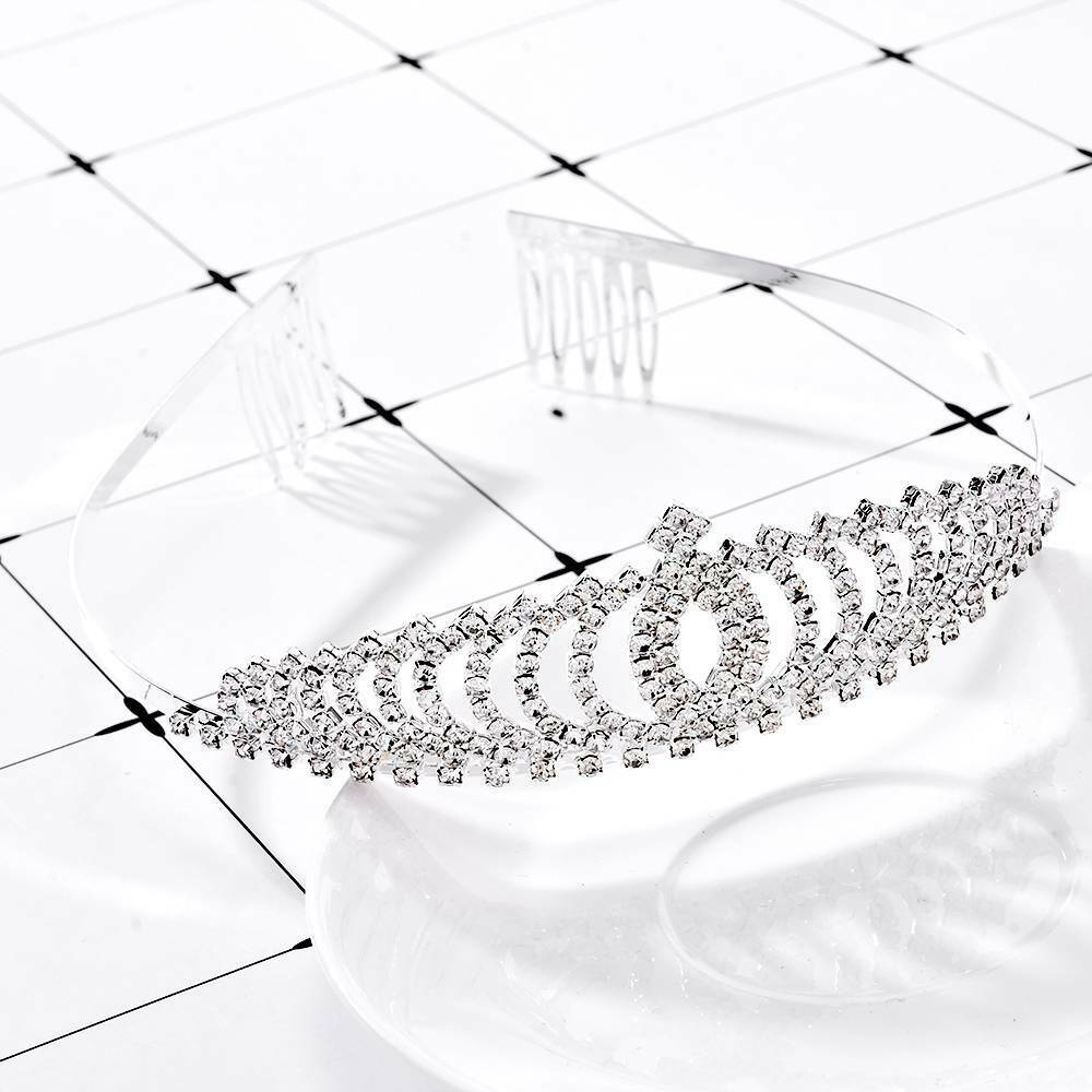 Fashion Full Crystal Wedding Bridal Princess Hair Accessory Tiara Crown Charm