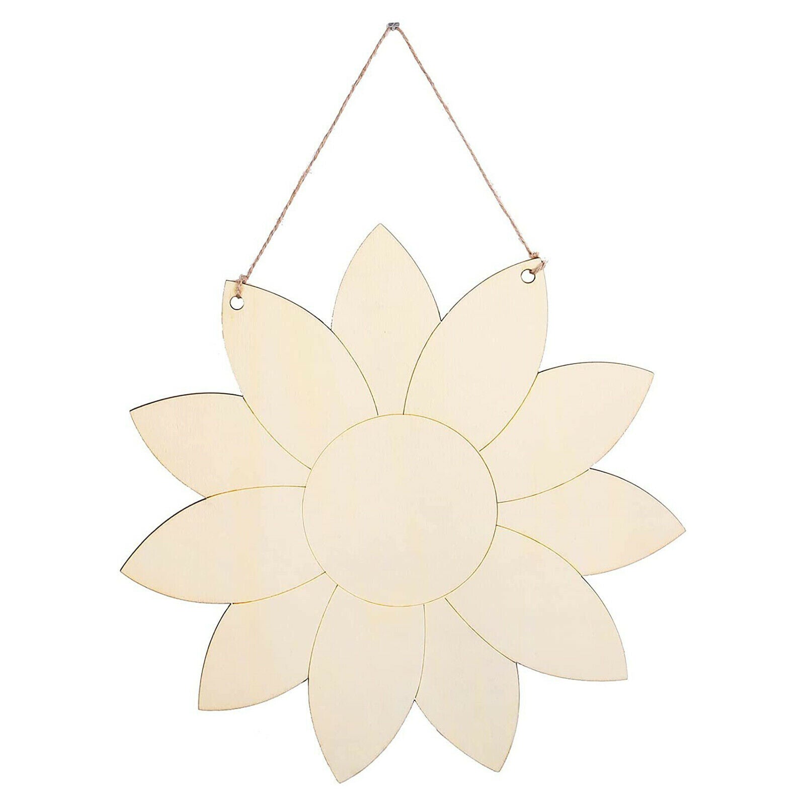 5 Pack Wooden Chip Slice Hanging Wood Pendant Decoration Wedding Window