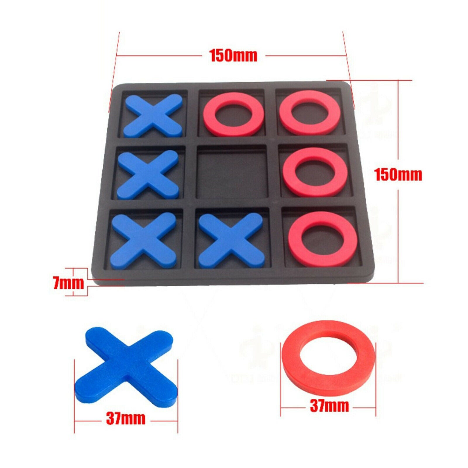Tic Tac Toe Game Travel Education Puzzle Board for Kids Family Party Interaction