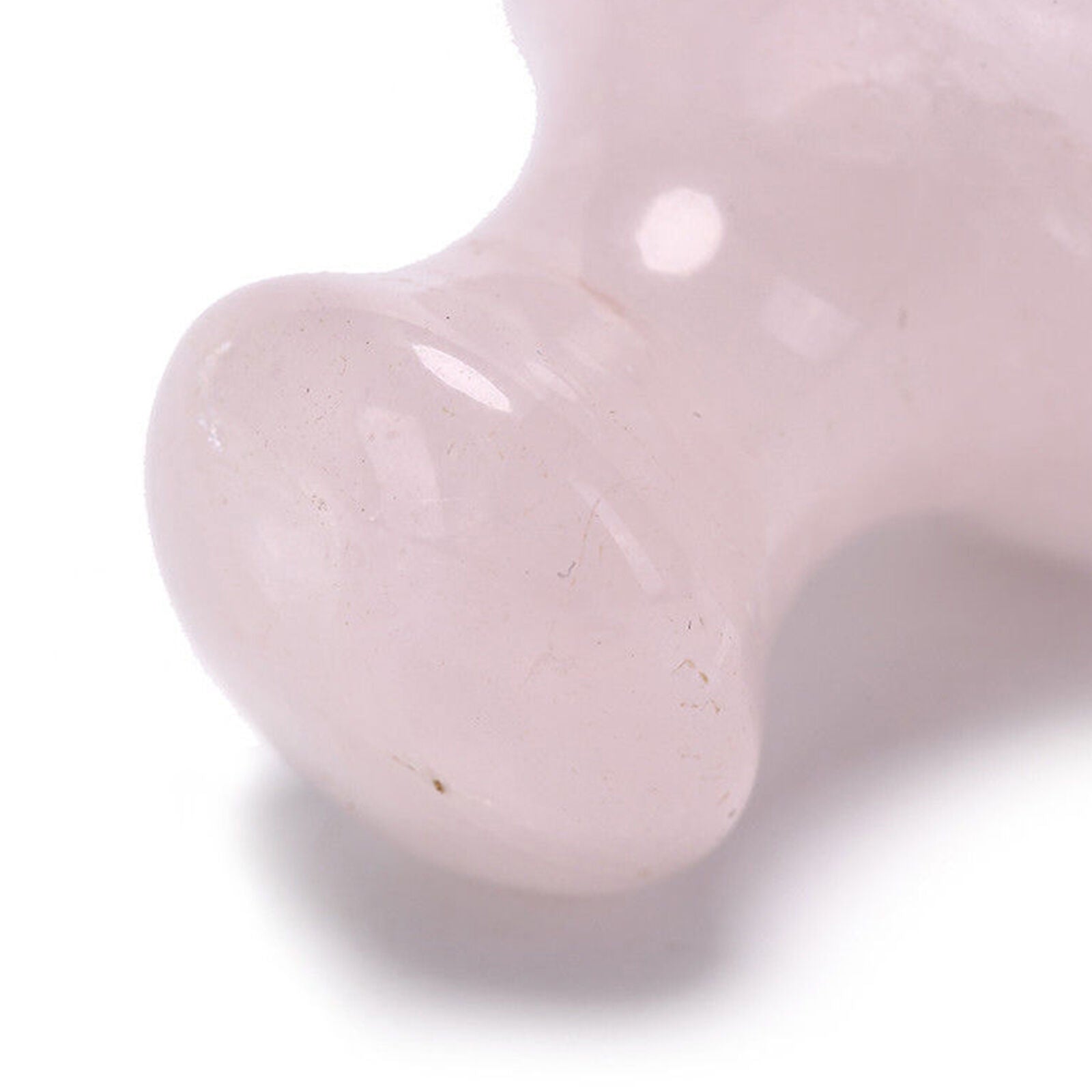 Natural Rose Quartz Powder Full Body Gua Sha Cure Mushroom Shape Stone Massager