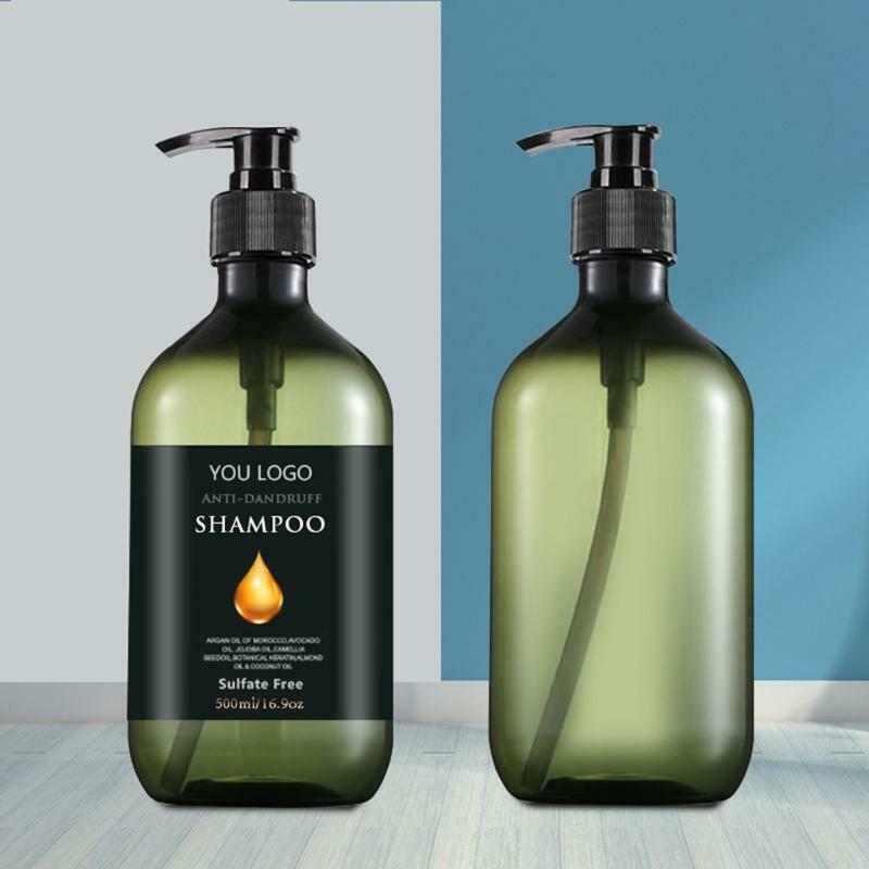 2 Pieces Empty Plastic Shampoo Conditioner Lotion Bottles with Pump