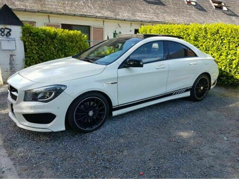 Universal Auto Car Body Side Stripes Skirt Graphics Decals Stickers Glossy Black