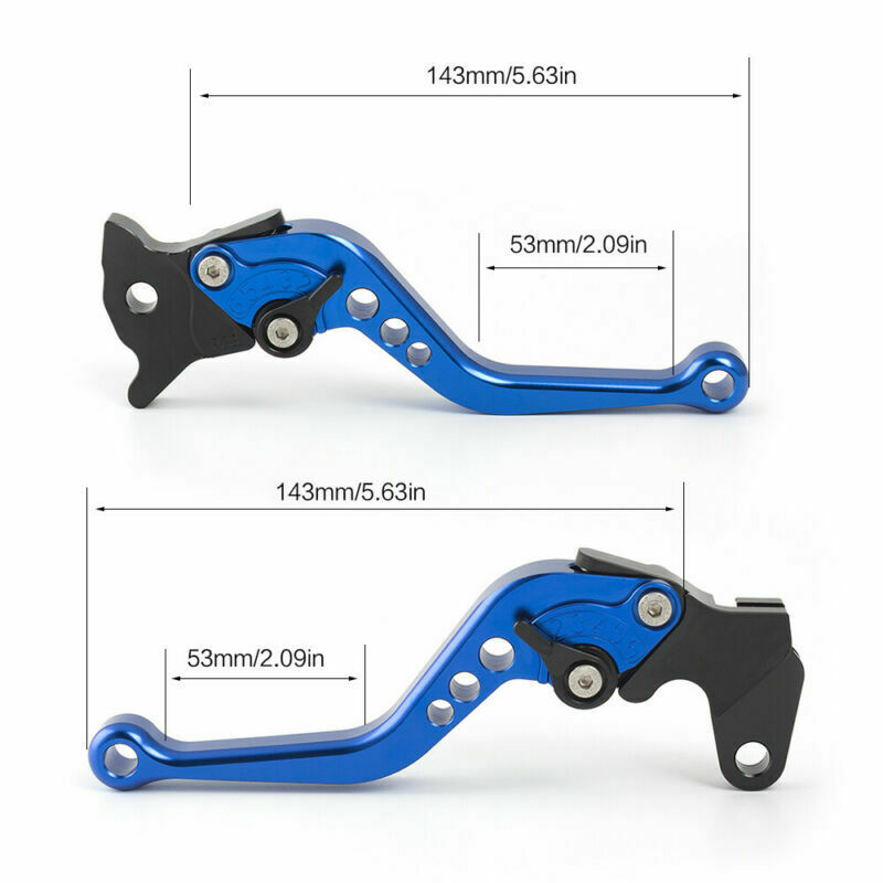 For Yamaha Warrior YFM350 YFM700 Raptor 700R Brake Clutch Levers R33/YBR Blue US