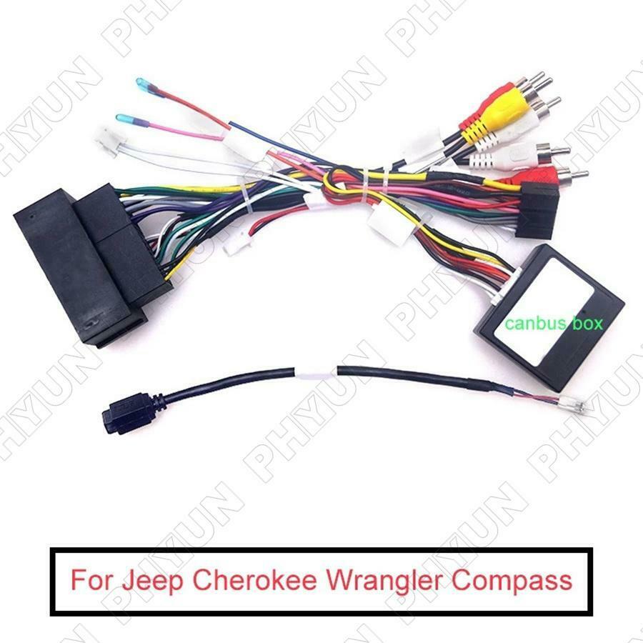 16 PIN Wiring Harness Adapter + Canbus For Jeep Cherokee Compass Grand Commander