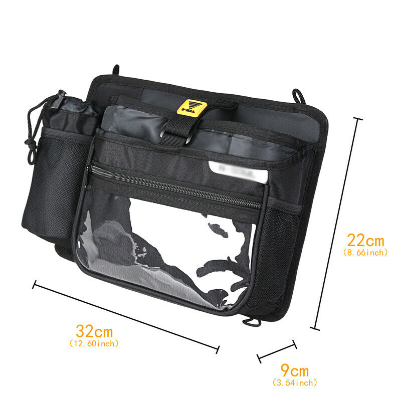 Scooter Bikes Front Hanging Storage Bag Cup Luggage Tool Bag + Waterproof Cover