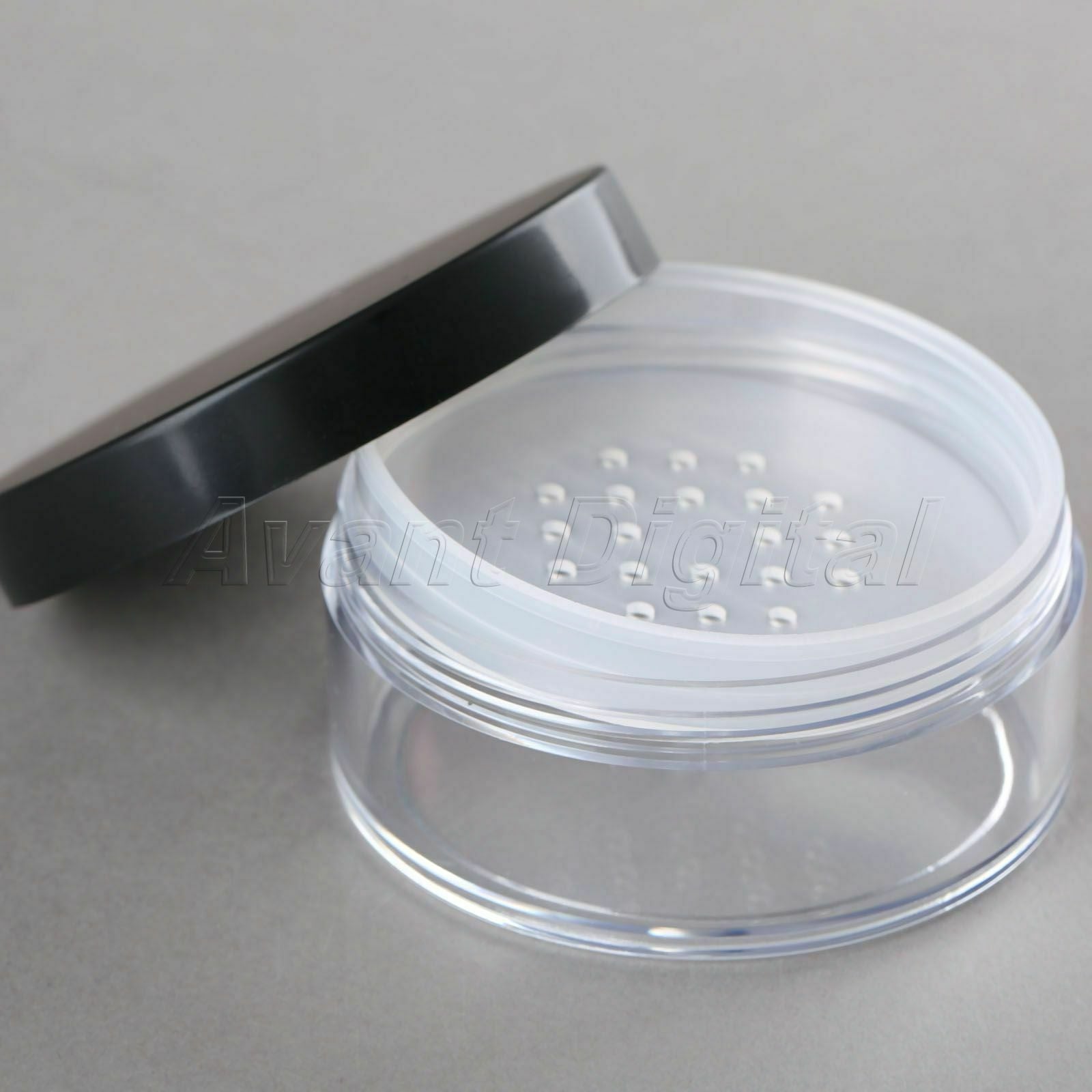 50g Plastic Empty Cosmetic Container Loose Powder Jar Powder Puff Boxes Travel